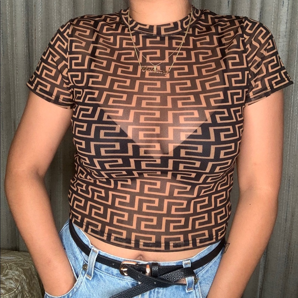 Mesh Crop Top